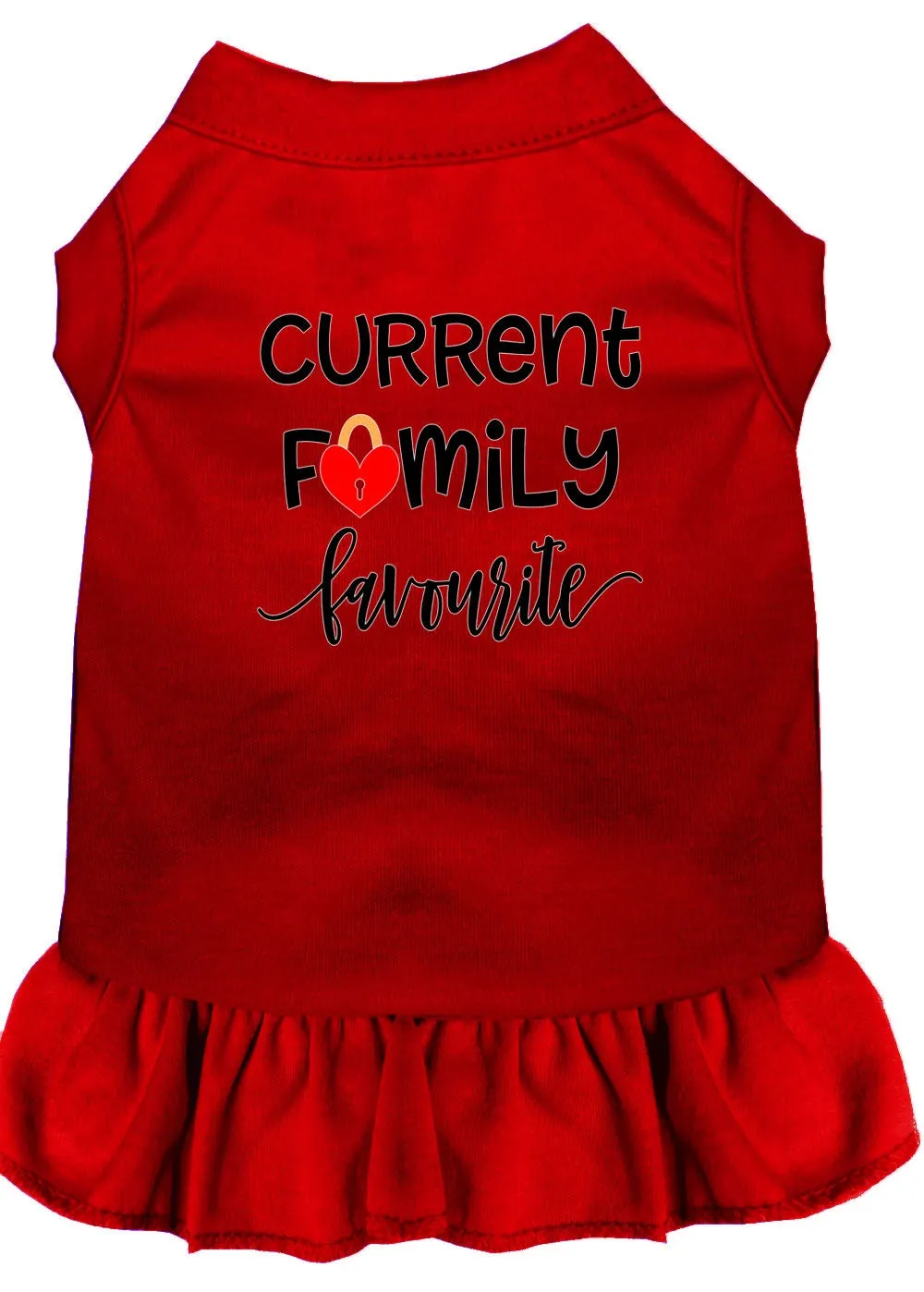 Pet Dog & Cat Dress Screen Printed, "Current Family Favorite"