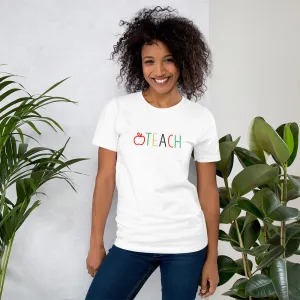 red, yellow, green teach tee