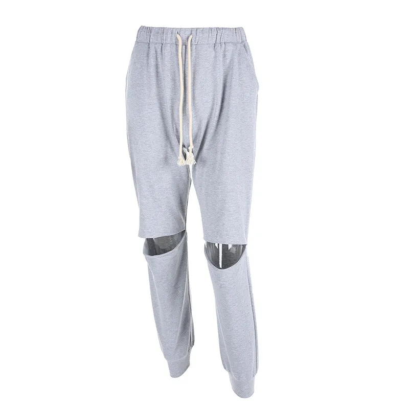 Ripped Knee Sweatpants