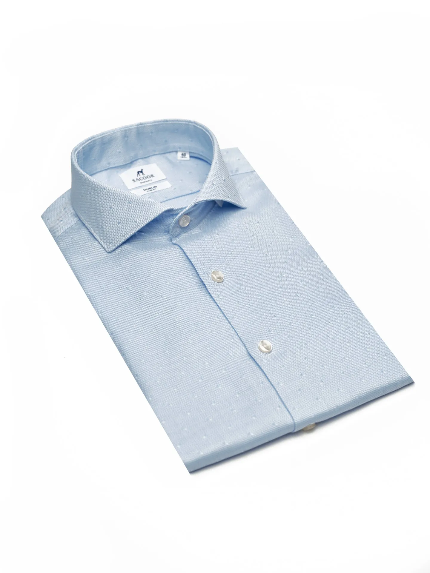 Slim fit Business padrão bolas formal shirt