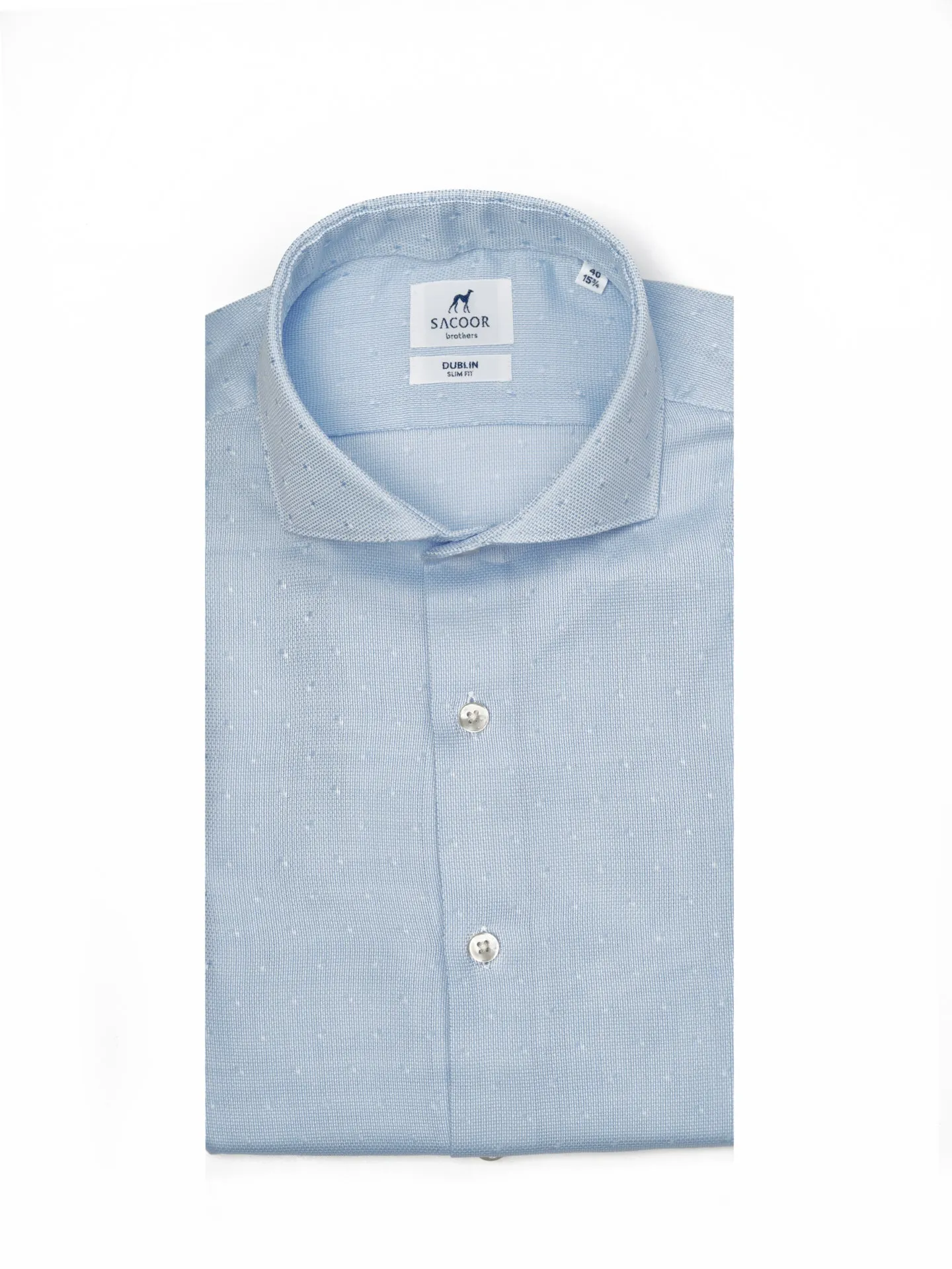 Slim fit Business padrão bolas formal shirt
