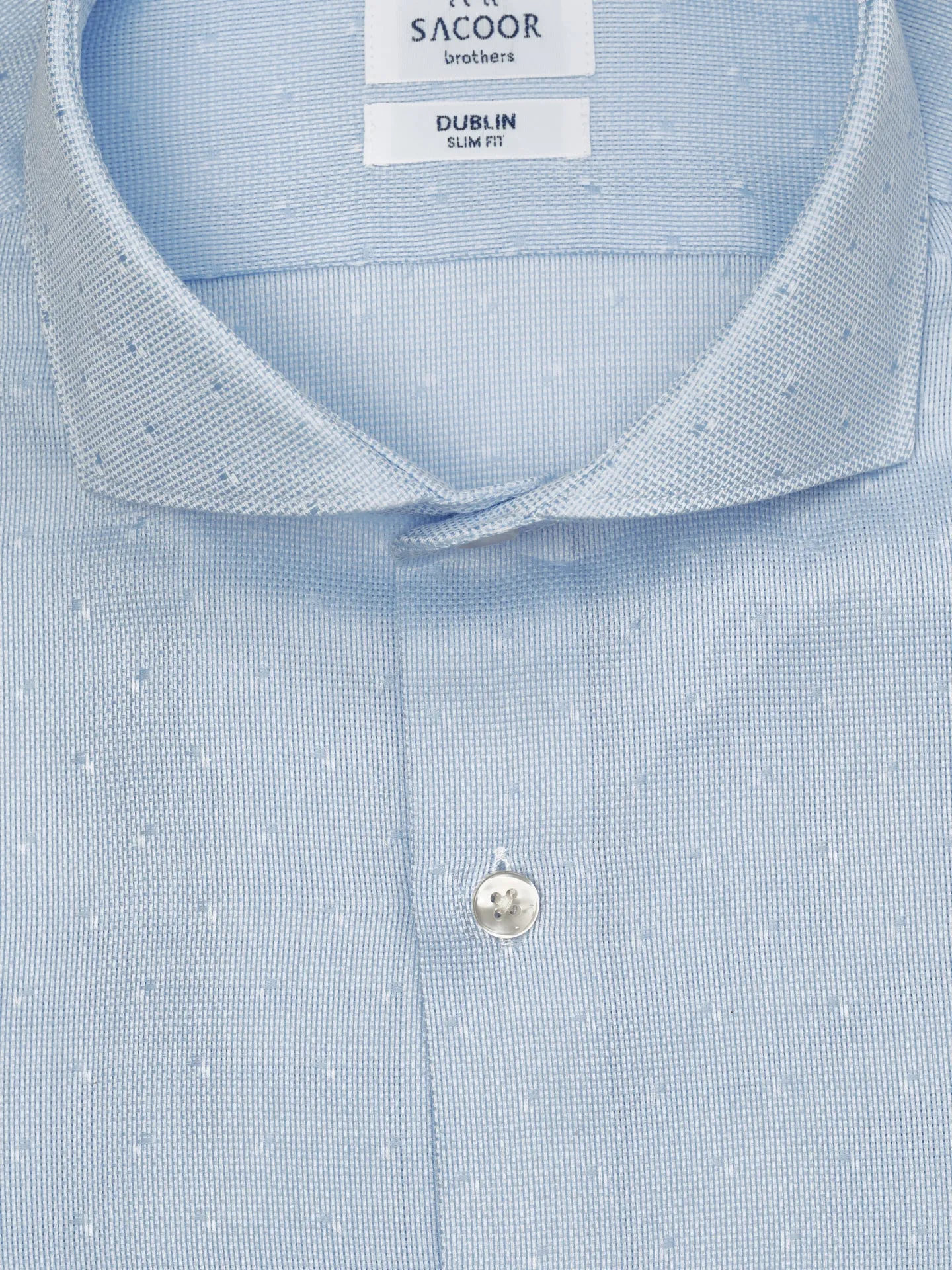 Slim fit Business padrão bolas formal shirt