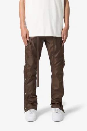 Snap Zipper II Cargo Pants - Brown