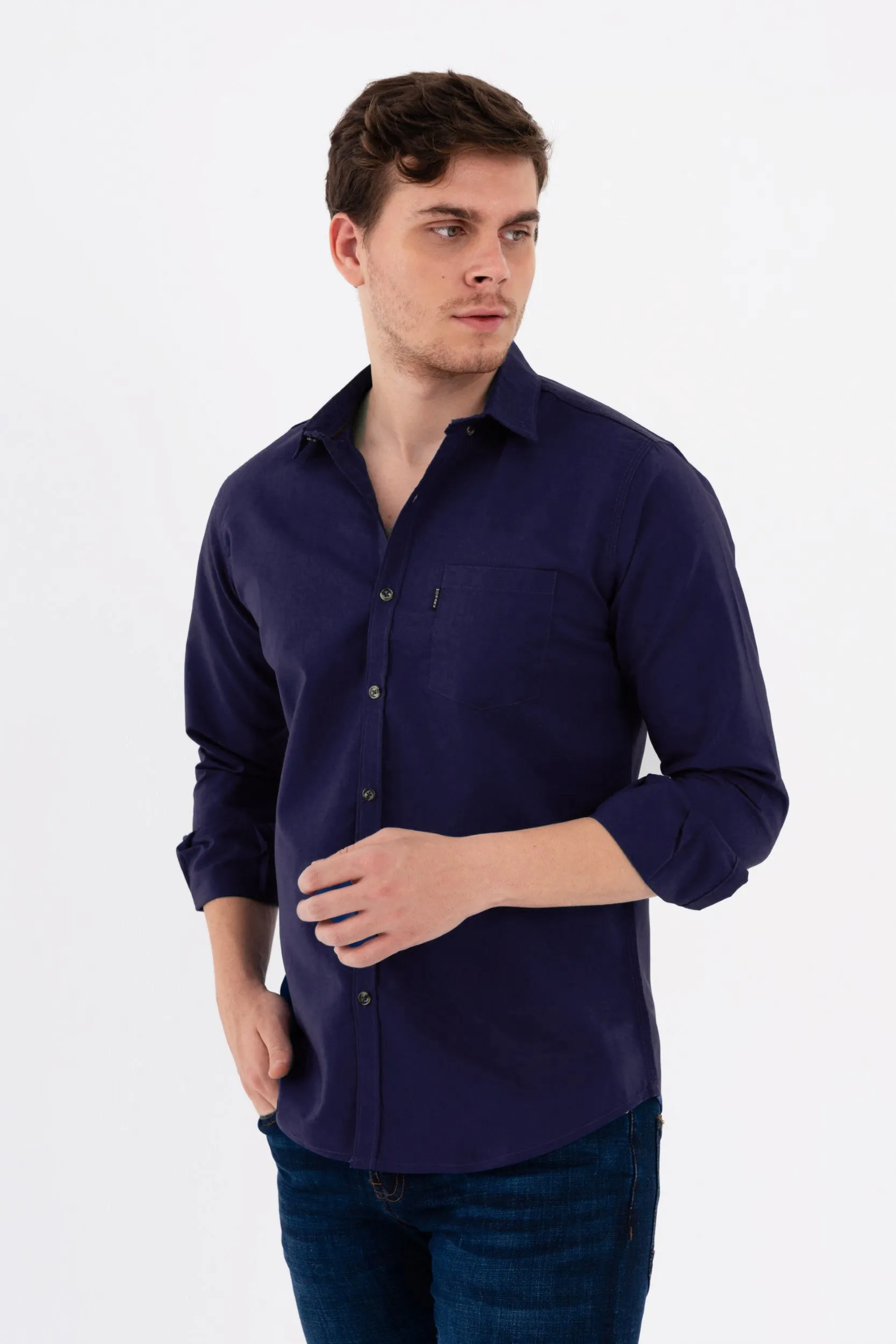 SOLID BLUE BUTTON-DOWN SHIRTS