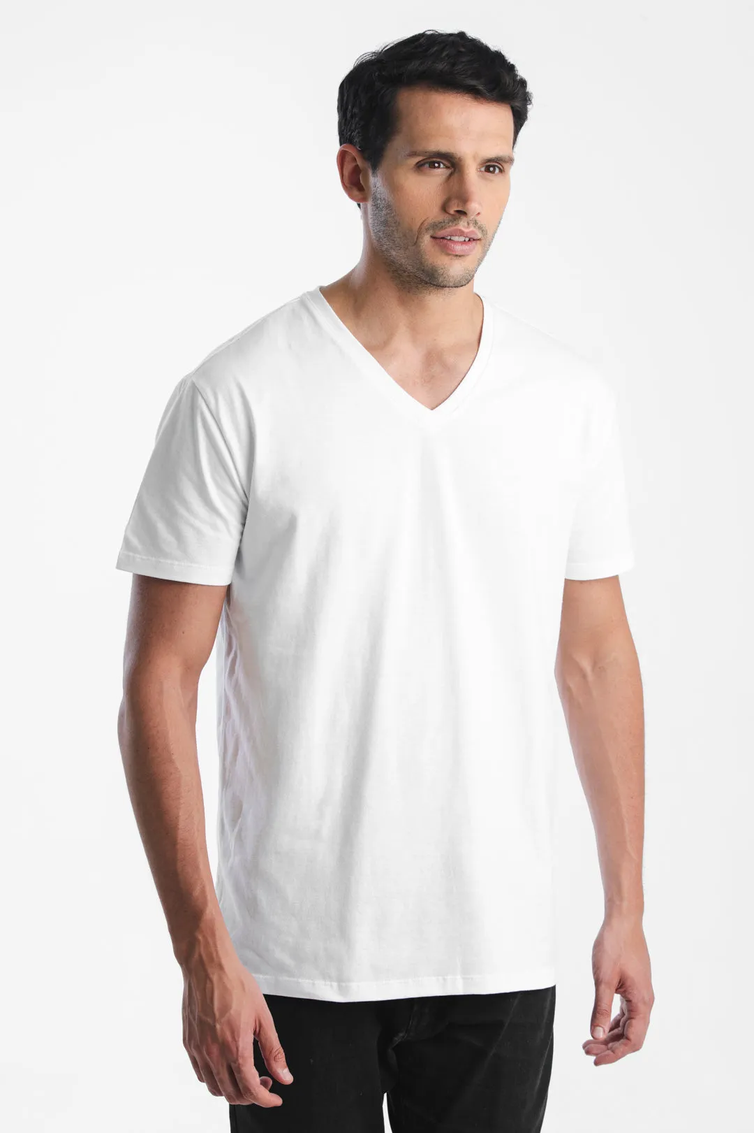 The V-Neck Tee - White