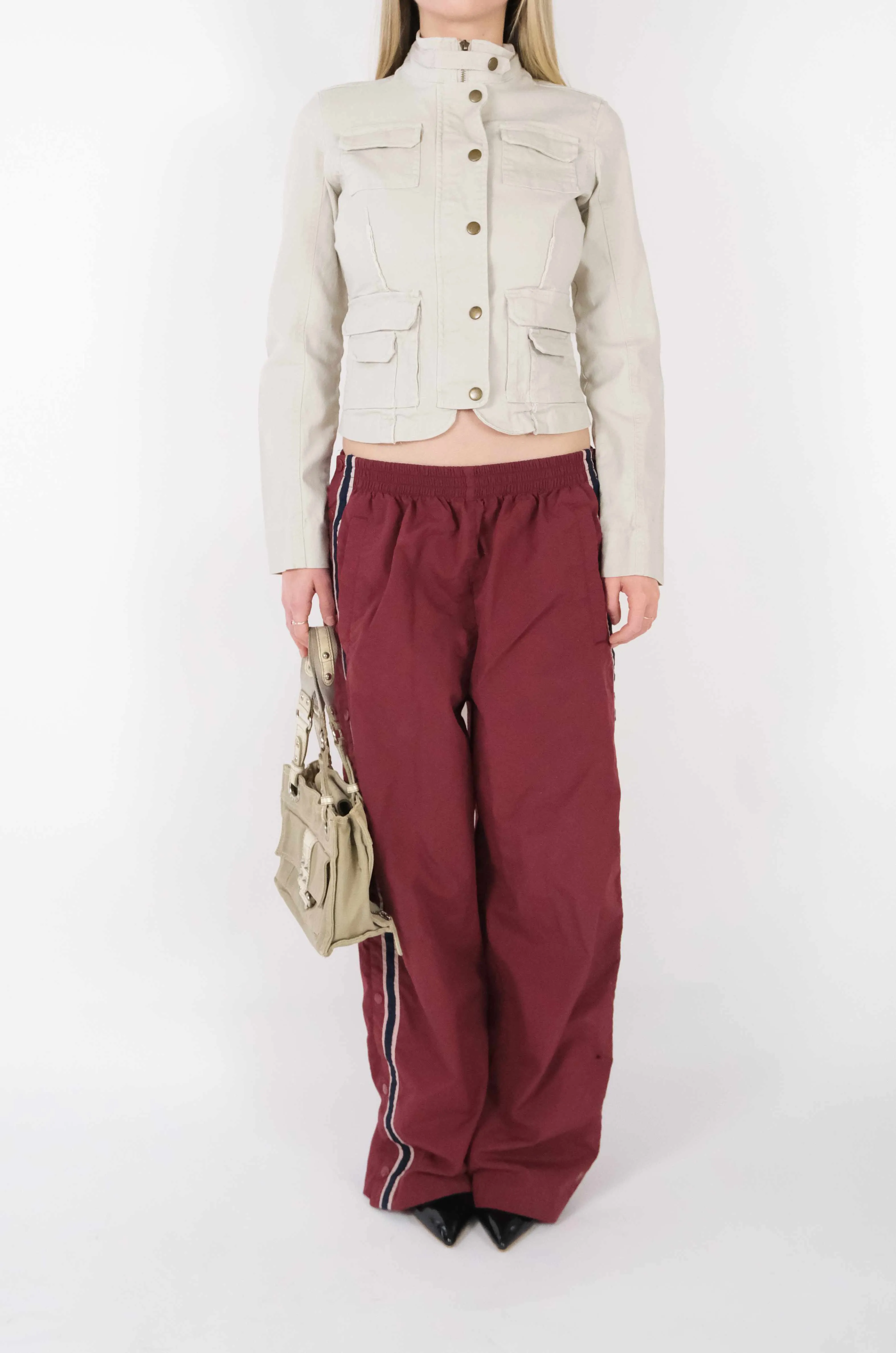 Vintage Wine Track Pants (M)