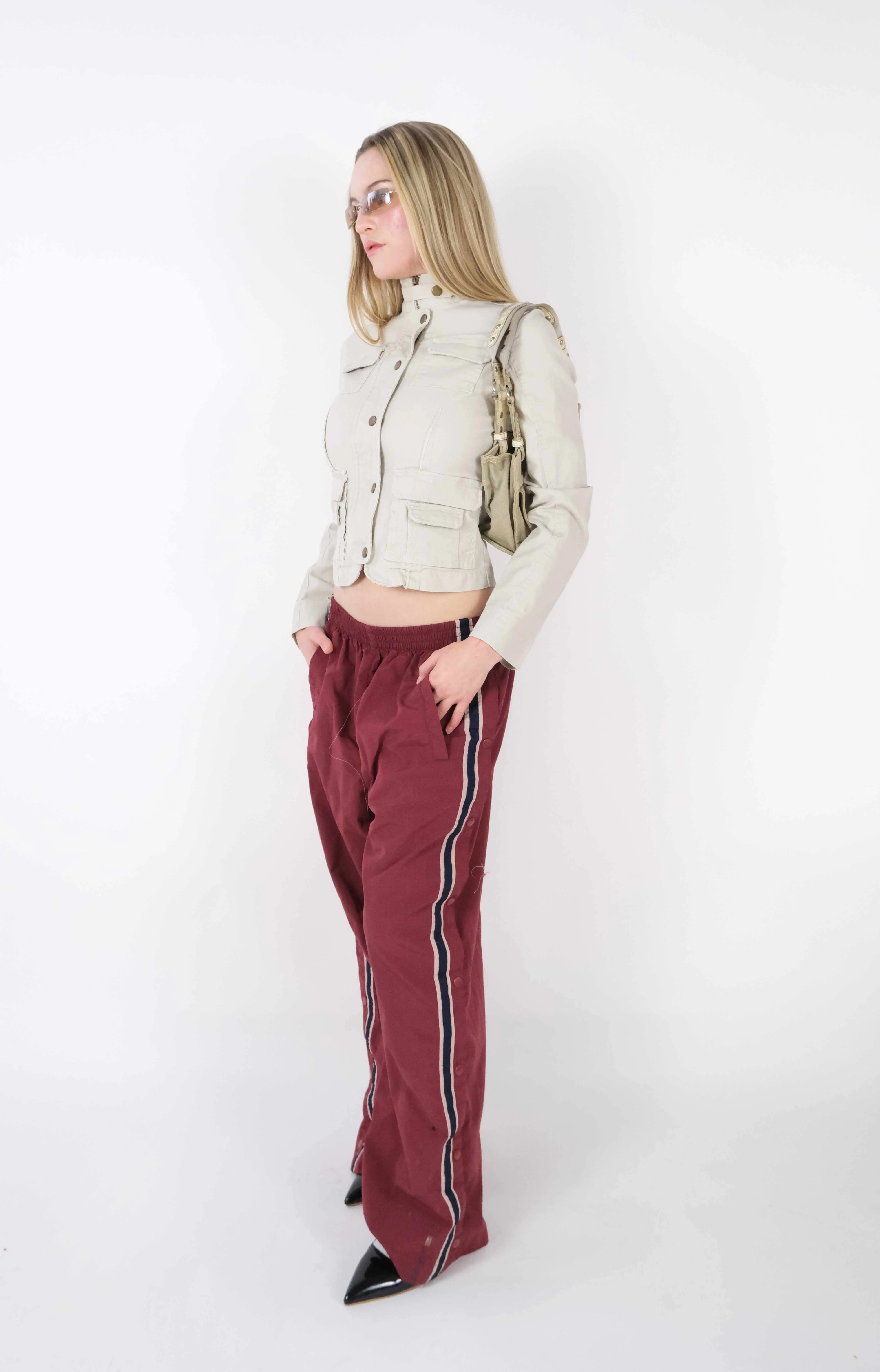 Vintage Wine Track Pants (M)