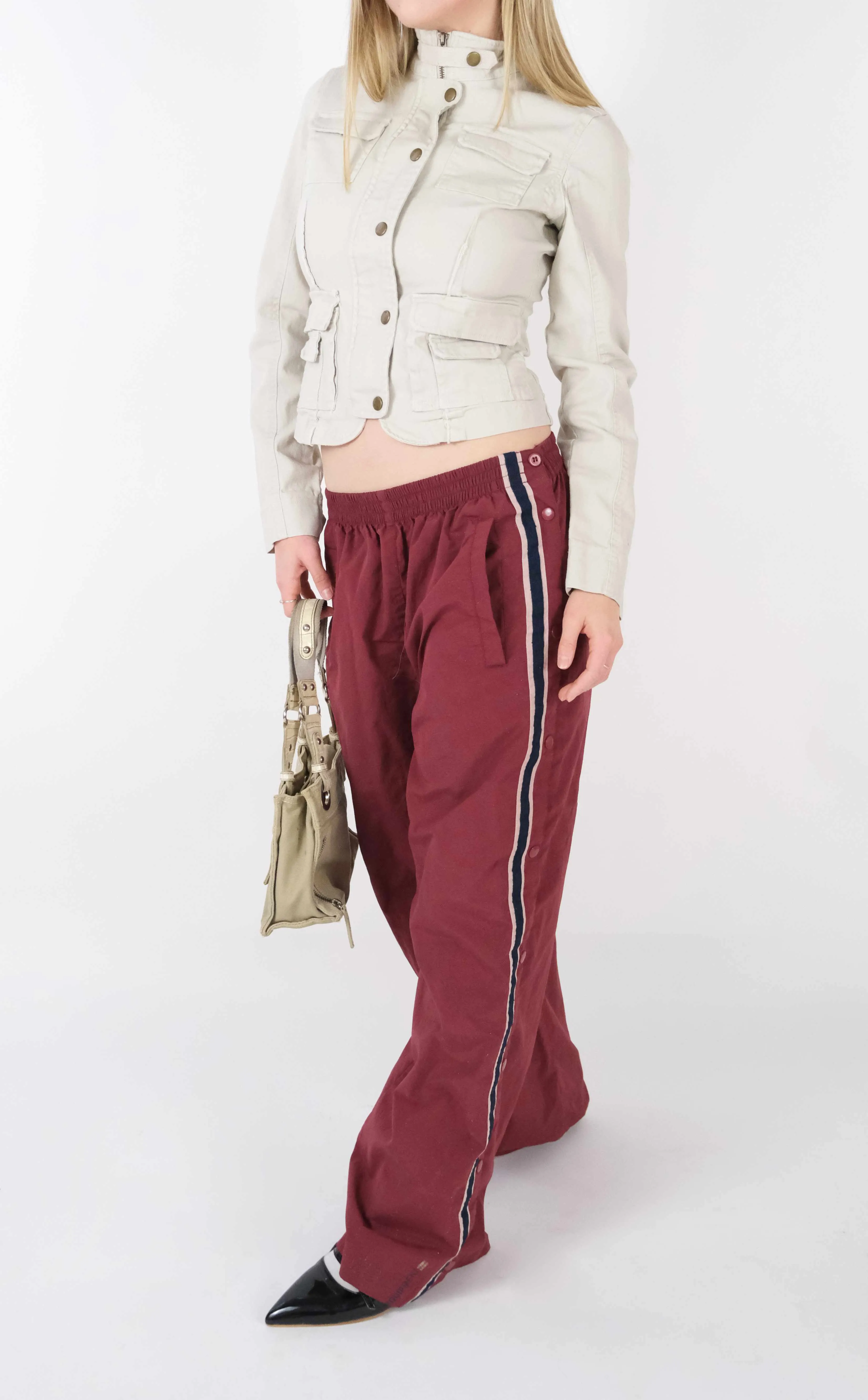 Vintage Wine Track Pants (M)