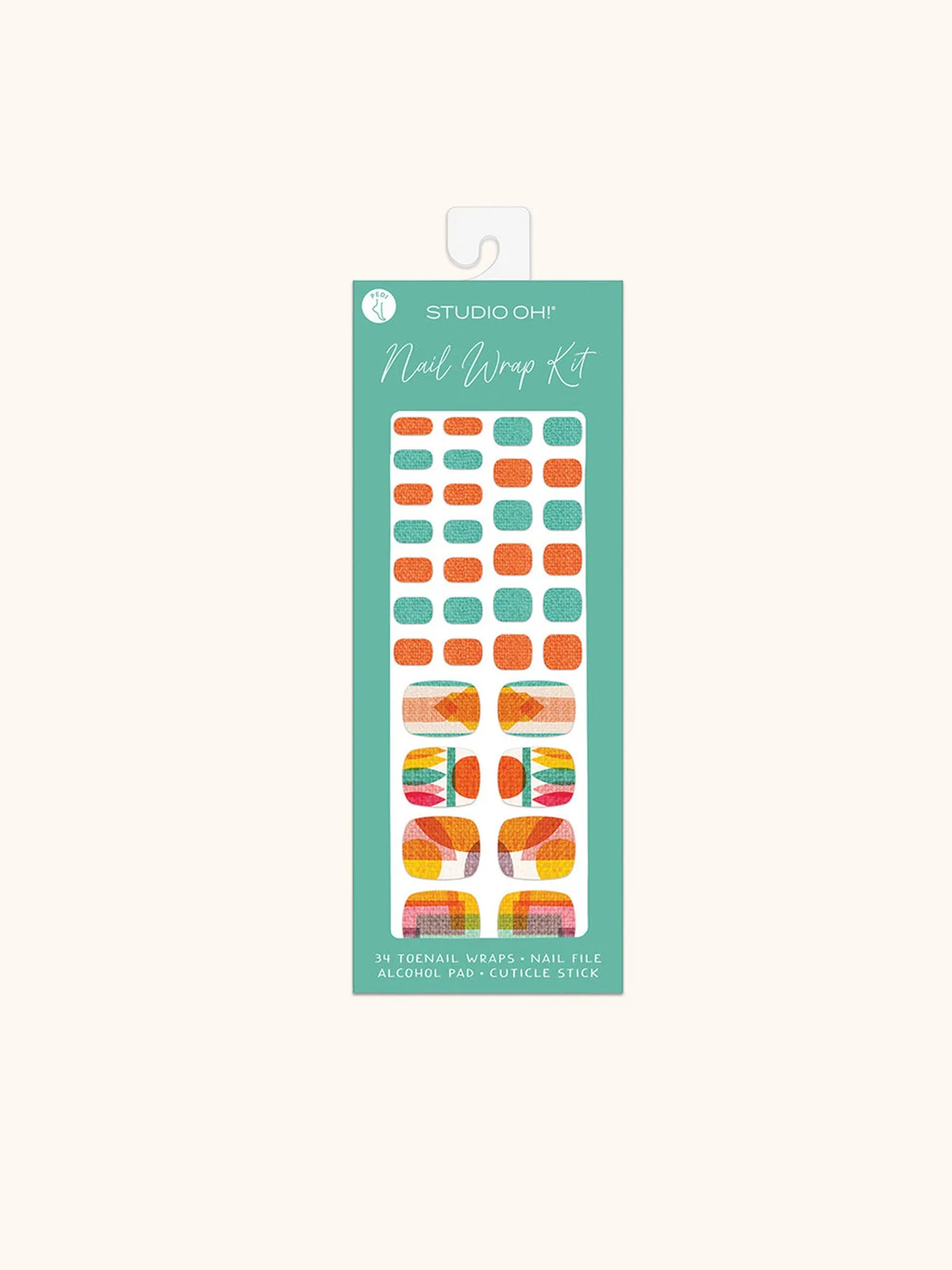 Vivid Sunset Pedi Nail Wrap Kit