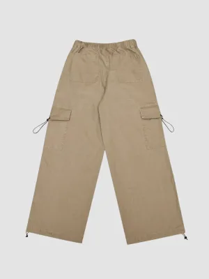 WLS Retro Brown Wide Leg Loose Pants